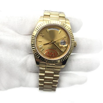 Top Sale Classic 2813 Automatic Movement 40MM Gold Dial Sapphire Mens Watch 228206 Date 316L Stainless Steel Strap Wristwatc
Top Sale Classic 2813 Automatic Movement 40MM Gold Dial Sapphire Mens Watch 228206 Date 316L Stainless Steel Strap Wristwatc