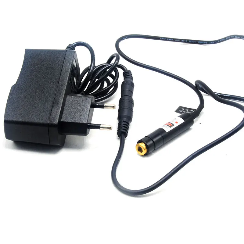 12x55mm Focusable 650nm 10mW Laser Dot Module Orange-Red Light w 5V Adapter 
12x55mm Focusable 650nm 10mW Laser Dot Module Orange-Red Light w 5V Adapter