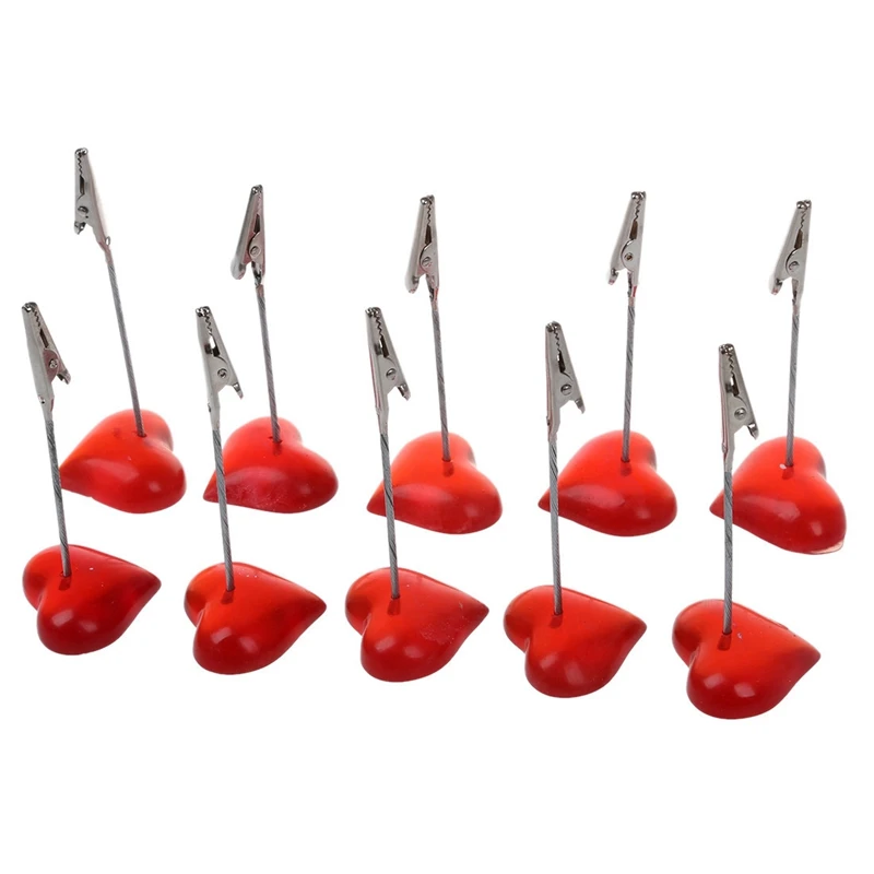 10 x Memo Holder Red Heart-shaped Resin Base Photo Blank Note Memo Clip Tree Display
10 x Memo Holder Red Heart-shaped Resin Base Photo Blank Note Memo Clip Tree Display