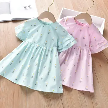 2-6Yrs Baby Flower Printing Summer Flare Sleeve Dress For Girls Children Cute Clothing Dress
2-6Yrs Baby Flower Printing Summer Flare Sleeve Dress For Girls Children Cute Clothing Dress