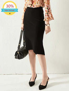 Clothes Black Skirt Female 2020 Autumn New Fashion High Waist Slim Slimming Bag Hip Skirt Medium-Length Skirt Fishtail Skirt 
Clothes Black Skirt Female 2020 Autumn New Fashion High Waist Slim Slimming Bag Hip Skirt Medium-Length Skirt Fishtail Skirt