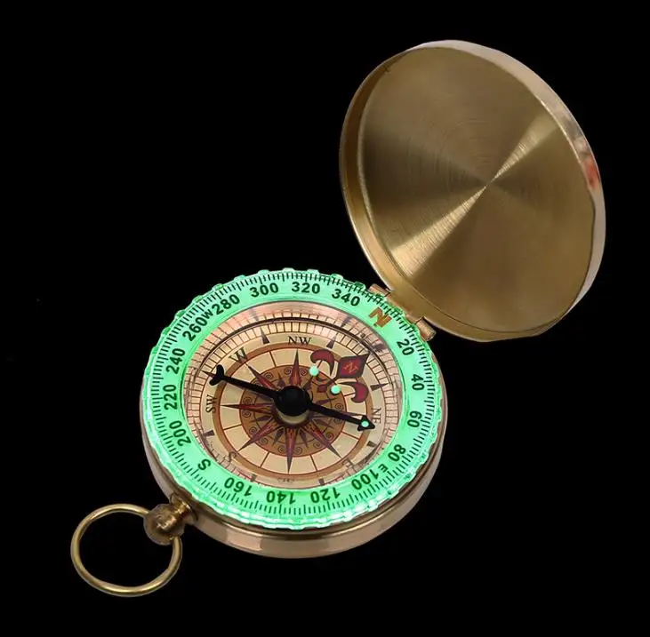 100pcs Compass Camping Hiking Portable Pocket Brass Gold Color Copper Compass Navigation with Noctilucence Display Gift SN
100pcs Compass Camping Hiking Portable Pocket Brass Gold Color Copper Compass Navigation with Noctilucence Display Gift SN