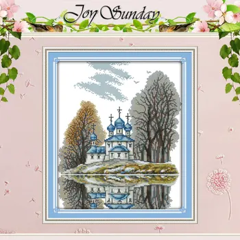 Blue Castle Patterns Counted Cross Stitch 11CT 14CT Cross Stitch Set Wholesale Scenery Cross-stitch Kits Embroidery Needlework
Blue Castle Patterns Counted Cross Stitch 11CT 14CT Cross Stitch Set Wholesale Scenery Cross-stitch Kits Embroidery Needlework