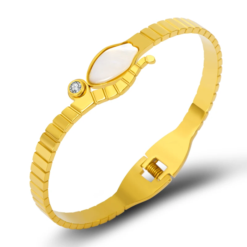 Luxury Brand Stainless Steel Bangle Bracelet for Women Jewelry Shell Snake Bangle Gold Color Pulserias Love Classic Gift
Luxury Brand Stainless Steel Bangle Bracelet for Women Jewelry Shell Snake Bangle Gold Color Pulserias Love Classic Gift