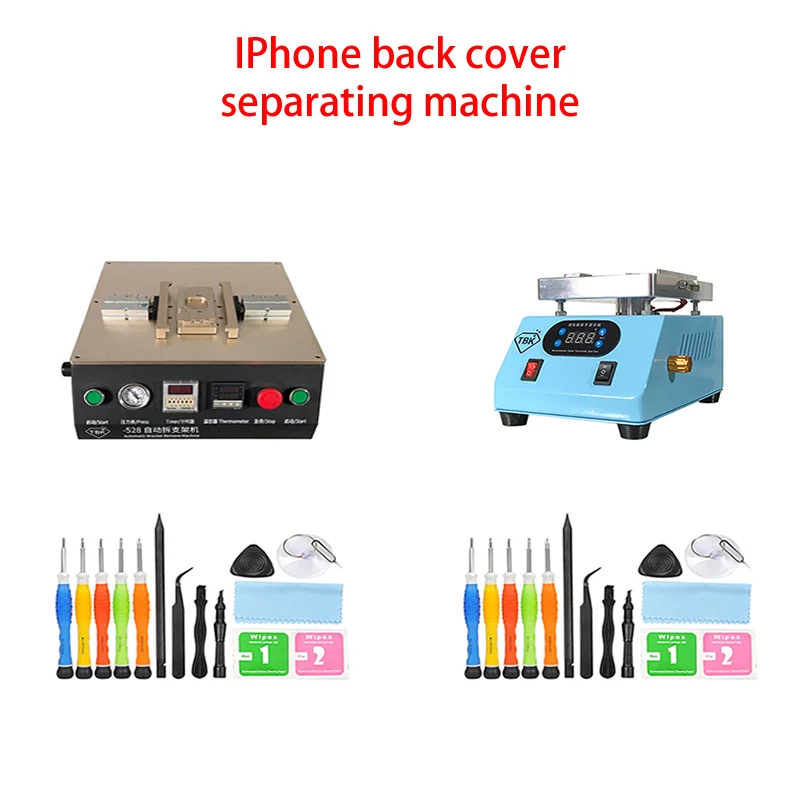 TBK 238 528 automatic LCD Touch Screen back cover separating machine built-in air compressor for iphone 8-X back cover repair
TBK 238 528 automatic LCD Touch Screen back cover separating machine built-in air compressor for iphone 8-X back cover repair