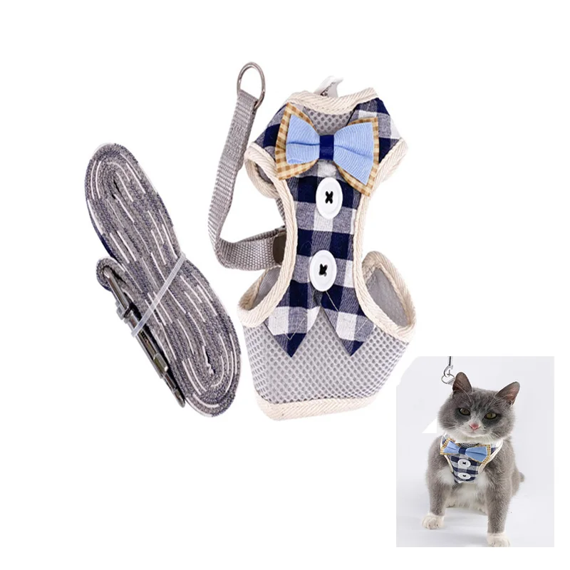Safe Adjustable Dog Cats Harness Vest Pet Mesh Chest Straps Traction Rope Set Easy On and Off Lightweight Plaid Pet with Buckle
Safe Adjustable Dog Cats Harness Vest Pet Mesh Chest Straps Traction Rope Set Easy On and Off Lightweight Plaid Pet with Buckle