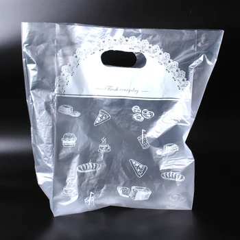 100PCs/Pack Portable Plastic Bag White Lace Design Bread Cookies Cake Toast Packaging Bags Stand Up Bag With Handle 
100PCs/Pack Portable Plastic Bag White Lace Design Bread Cookies Cake Toast Packaging Bags Stand Up Bag With Handle