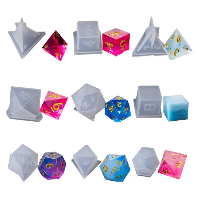 9 Shapes Epoxy Mold DIY Crystal Triangle Dice Fillet Shape Multi-spec Digital Game High Mirror Dice Molds Silicone Mould Making
9 Shapes Epoxy Mold DIY Crystal Triangle Dice Fillet Shape Multi-spec Digital Game High Mirror Dice Molds Silicone Mould Making