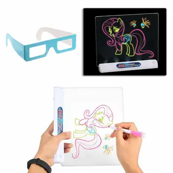 Magic 3D Drawing Board Children's 3D Illuminated Sketchpad Painting Toy Flash Painting Board Writing Board Kids Toys Gifts
Magic 3D Drawing Board Children's 3D Illuminated Sketchpad Painting Toy Flash Painting Board Writing Board Kids Toys Gifts