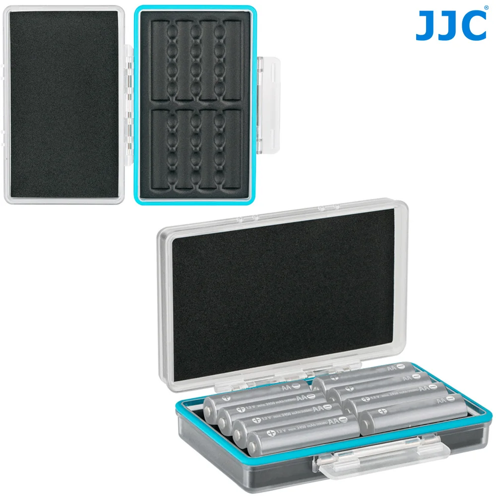 JJC Durable Battery Storage Case Battery Holder Box for 8 AA / 14500 Alkaline Lithium Rechargeable Batteries with Sponge Cushion
JJC Durable Battery Storage Case Battery Holder Box for 8 AA / 14500 Alkaline Lithium Rechargeable Batteries with Sponge Cushion