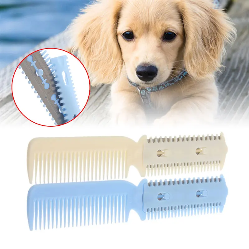 New Portable Pet Dog Cat Hair Trimmer 2 Razors Grooming Comb Cutting Randomly
New Portable Pet Dog Cat Hair Trimmer 2 Razors Grooming Comb Cutting Randomly