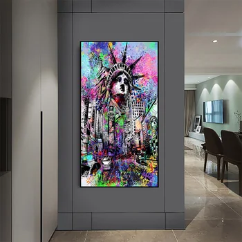 Colorful Street Graffiti Art Canvas Painting Abstract Statue of Liberty Posters Prints Wall Art Picture for Living Room Decor
Colorful Street Graffiti Art Canvas Painting Abstract Statue of Liberty Posters Prints Wall Art Picture for Living Room Decor