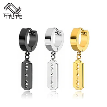 TTLIFE Razor Blade Earrings Stainless Steel Charm Retro Punk Hip Hop Men's Earrings Charm Hollow Geometric Drop/Dangle Earrings
TTLIFE Razor Blade Earrings Stainless Steel Charm Retro Punk Hip Hop Men's Earrings Charm Hollow Geometric Drop/Dangle Earrings