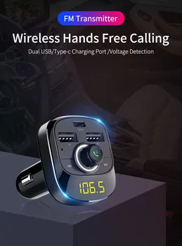 Wireless Bluetooth FM Transmitter Radio Car Kit MP3 Music Player 3.1A Quick Charge Dual USB Charger
Wireless Bluetooth FM Transmitter Radio Car Kit MP3 Music Player 3.1A Quick Charge Dual USB Charger