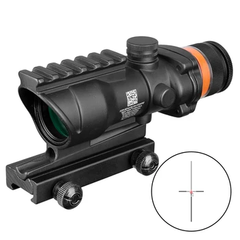 Hunting Riflescope ACOG 4X32 Rail Optics Red Green Dot Cross IlluminatedGlass Etched Reticle Tactical Optical Sight
Hunting Riflescope ACOG 4X32 Rail Optics Red Green Dot Cross IlluminatedGlass Etched Reticle Tactical Optical Sight
