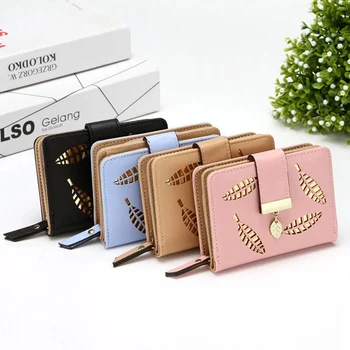 Women Wallet Fashion Purse Female Short Wallets Hollow Leave Pouch Handbag For Women Coin PU Leather Purses Card Holder
Women Wallet Fashion Purse Female Short Wallets Hollow Leave Pouch Handbag For Women Coin PU Leather Purses Card Holder