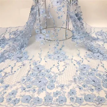 3D African french tulle lace fabrics High Quality with beads Nigerian lace fabric Embroidery French tulle lace fabrics r6-57 
3D African french tulle lace fabrics High Quality with beads Nigerian lace fabric Embroidery French tulle lace fabrics r6-57
