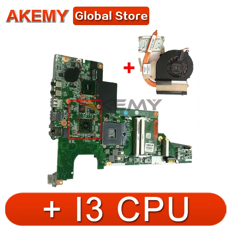 Фото Материнская плата Akemy CQ43 с GPU HM65 + I3 CPU радиатор для HP CQ57 430 431 435 630 635 ноутбука |