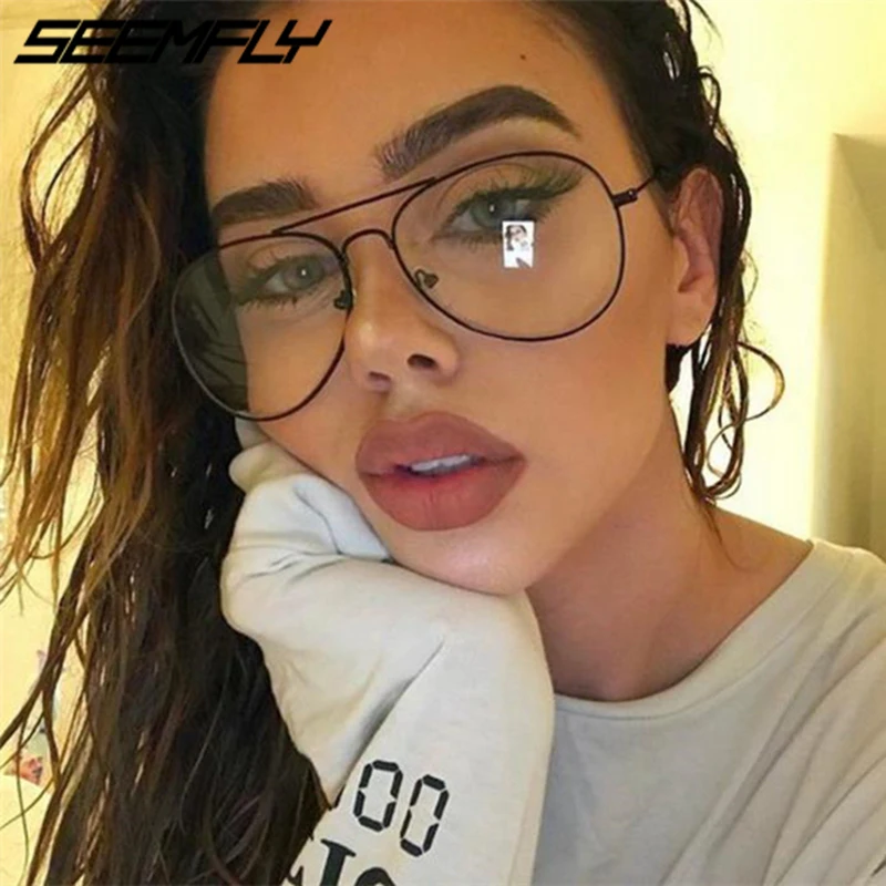 Seemfly Anti Blue Light Glasses Frames Women Men Metal Clear Lens Flat Mirror Computer Goggles Eyeglasses Frame Unisex Eyewear
Seemfly Anti Blue Light Glasses Frames Women Men Metal Clear Lens Flat Mirror Computer Goggles Eyeglasses Frame Unisex Eyewear