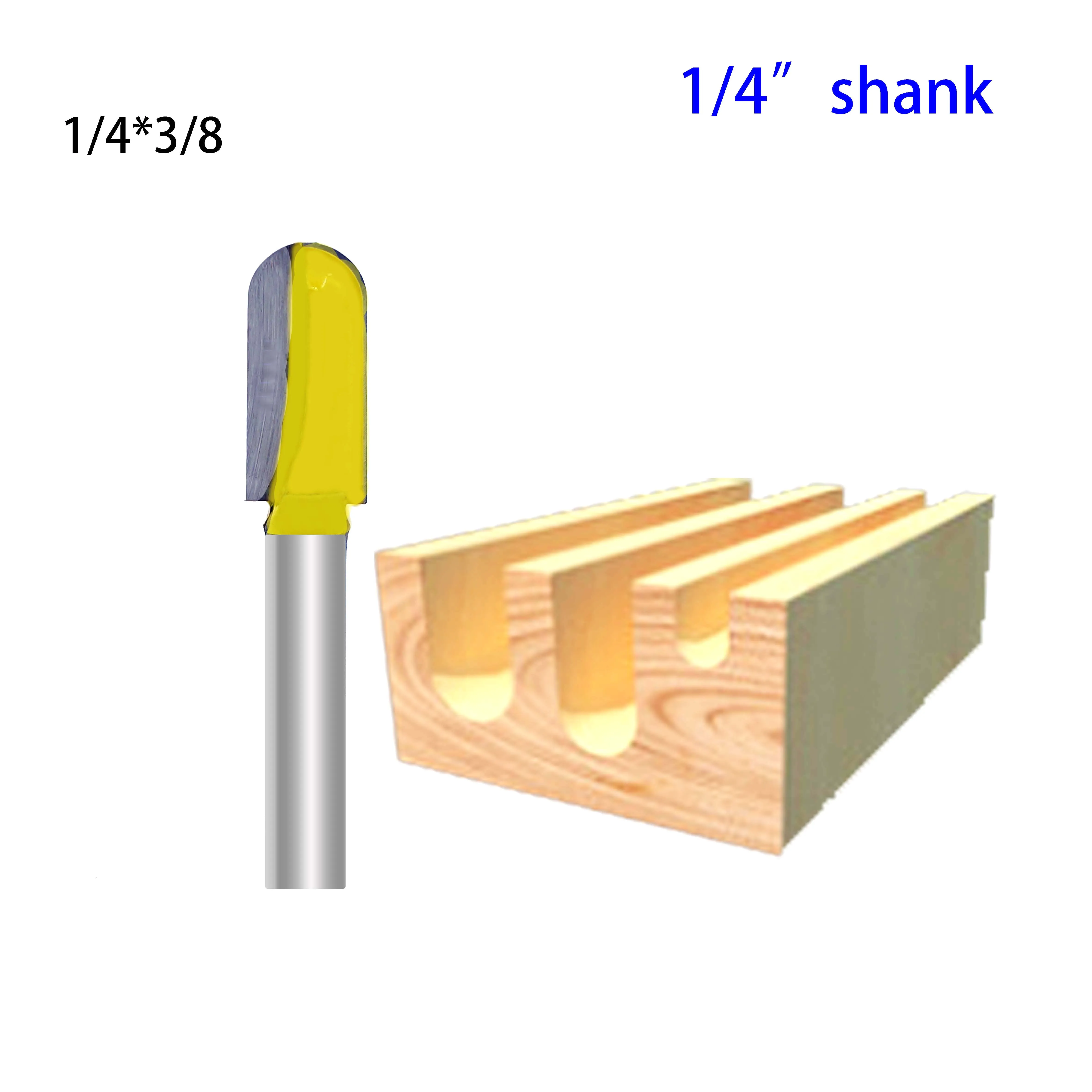 1pc 1/4" Shank Core Box Router Bit - Long Reach - 3/8"W X 3/4"H For Woodworking Cutting Tool
1pc 1/4" Shank Core Box Router Bit - Long Reach - 3/8"W X 3/4"H For Woodworking Cutting Tool