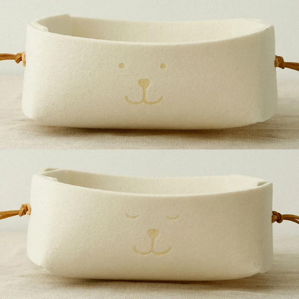 Hallway Entrance Key Storage Box Small Felt Storage Basket Foldable Cute Dog Smile Printed Desktop Tray Sundries Organizer
Hallway Entrance Key Storage Box Small Felt Storage Basket Foldable Cute Dog Smile Printed Desktop Tray Sundries Organizer