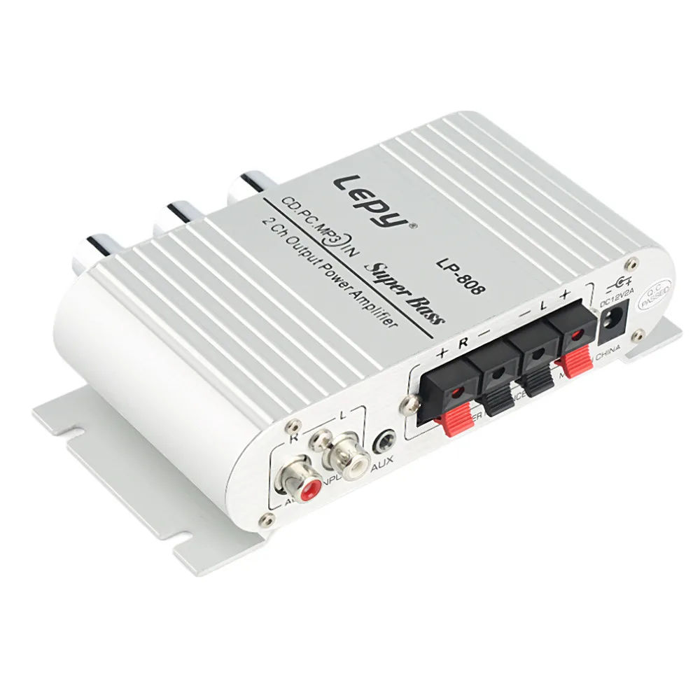 1pc 12V Hi-Fi Stereo Audio Amplifier Home Hi-Fi Bass Speaker Loudspeaker with USB Port FM for Car Auto Mini MP3 MP4 PC Radio
1pc 12V Hi-Fi Stereo Audio Amplifier Home Hi-Fi Bass Speaker Loudspeaker with USB Port FM for Car Auto Mini MP3 MP4 PC Radio