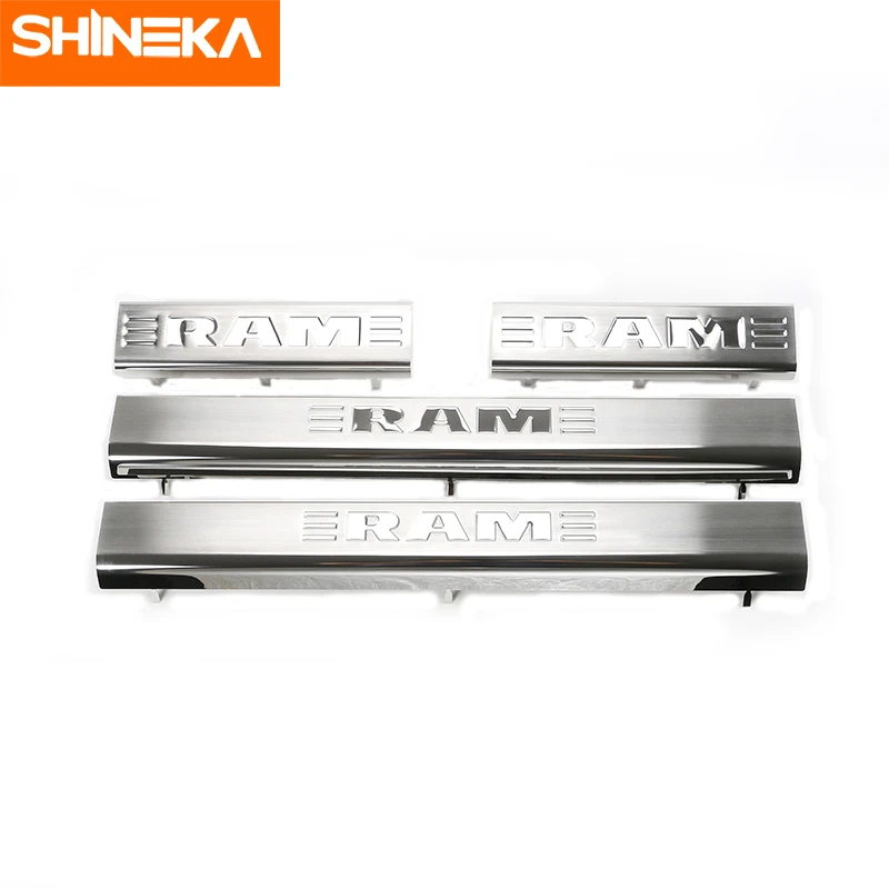 SHINEKA Car Door Sill Strip Guard Scuff Plate Covers Thresholds Protection Accessories For Dodge Ram 1500 2500 2010+
SHINEKA Car Door Sill Strip Guard Scuff Plate Covers Thresholds Protection Accessories For Dodge Ram 1500 2500 2010+