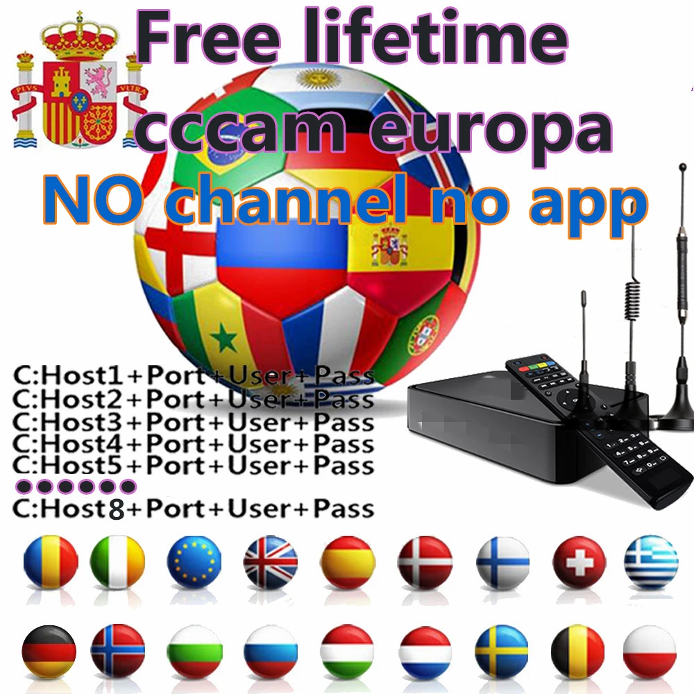 no channel no app Cccam Europa Poland Germany for Portugal DVB S2 Enigma 2 Sat Receiver 4k Free Cccam Europa Server
no channel no app Cccam Europa Poland Germany for Portugal DVB S2 Enigma 2 Sat Receiver 4k Free Cccam Europa Server