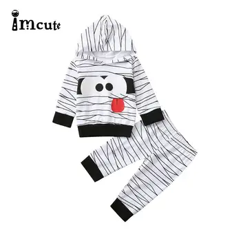 Imcute 2021 new Newborn Infant baby clothing set Baby Boys Girls Cartoon Mummy Hooded T shirt Pants Halloween Outfits Set
Imcute 2021 new Newborn Infant baby clothing set Baby Boys Girls Cartoon Mummy Hooded T shirt Pants Halloween Outfits Set