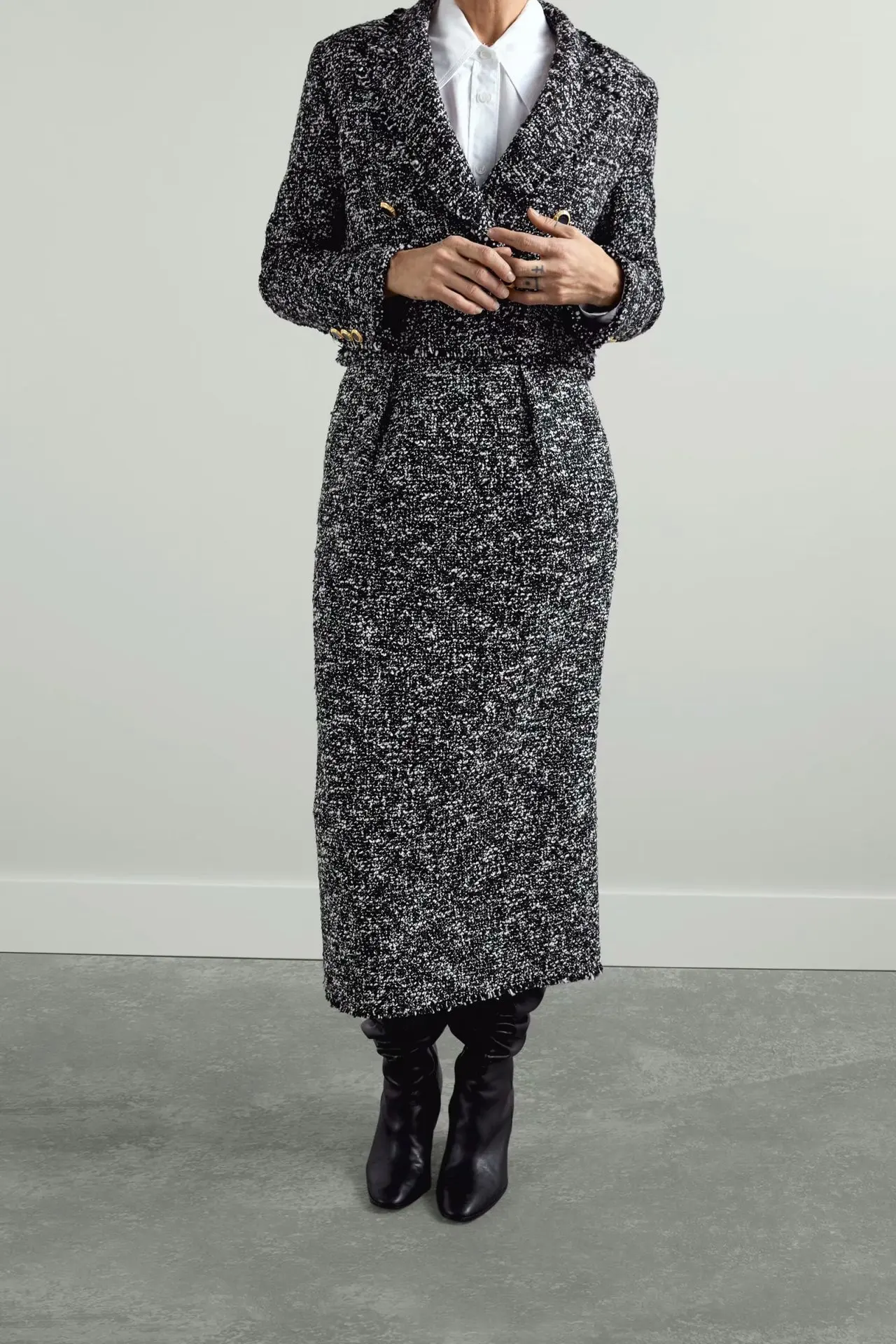 2019 Autumn And Winter New Style High-waisted Slimming Soft It Variegated Straight Skirt Elegant Mid-length Slit Overknee Skirt
2019 Autumn And Winter New Style High-waisted Slimming Soft It Variegated Straight Skirt Elegant Mid-length Slit Overknee Skirt