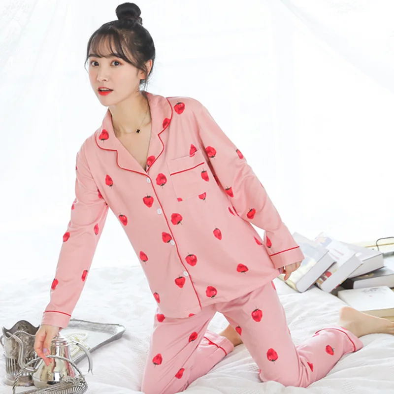 Spring And Autumn New Style Long Sleeve Women's Pajamas Qmilch Set Casual Cardigan Large Size Pajamas
Spring And Autumn New Style Long Sleeve Women's Pajamas Qmilch Set Casual Cardigan Large Size Pajamas