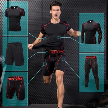 Yuerlian Autumn Sport Jogging Suit For Men Copression Tracksuit Boldbuding Running Set T-shirt Short Pantsuits Quick Dry
Yuerlian Autumn Sport Jogging Suit For Men Copression Tracksuit Boldbuding Running Set T-shirt Short Pantsuits Quick Dry