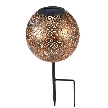 IP44 Waterproof solar garden light Outdoor Solar Iron Ball Shape Inserted solar Lamp Patio Pathway Decoration Solar Powered lamp
IP44 Waterproof solar garden light Outdoor Solar Iron Ball Shape Inserted solar Lamp Patio Pathway Decoration Solar Powered lamp