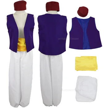 Aladdin and the Magic Lamp Aladdin Prince Adult Man Cloth Cosplay Costume 4PCS Hat+Vest+Best+Pants and Princess Jasmine Dress
Aladdin and the Magic Lamp Aladdin Prince Adult Man Cloth Cosplay Costume 4PCS Hat+Vest+Best+Pants and Princess Jasmine Dress