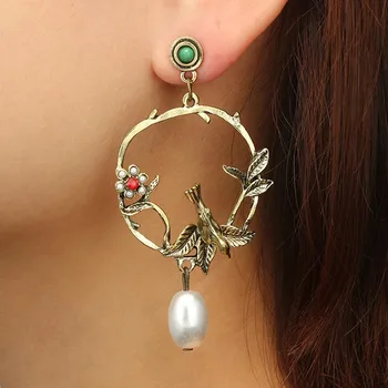 Droppshiping 1 Pair Women Vintage Pearl Hoop Bird Earrings Flowers Drop Statement Jewelry Gifts d88
Droppshiping 1 Pair Women Vintage Pearl Hoop Bird Earrings Flowers Drop Statement Jewelry Gifts d88
