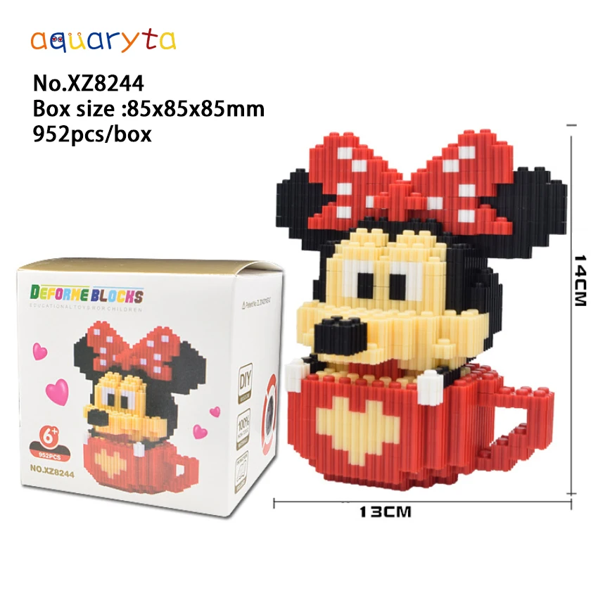Aquaryta 952pcs/Box Micro Diamond Particle Gear Building Block Classic Cartoon Movie Game Animal Image Small Ornaments of Study
Aquaryta 952pcs/Box Micro Diamond Particle Gear Building Block Classic Cartoon Movie Game Animal Image Small Ornaments of Study