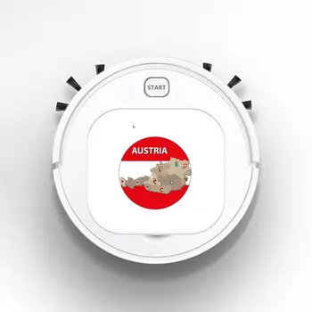 1800Pa USB Smart Robot Rechargeable 3 in 1 Auto Smart Sweeping Robot Strong Suction Sweeper Vacuum Cleaners Austria Map Flag
1800Pa USB Smart Robot Rechargeable 3 in 1 Auto Smart Sweeping Robot Strong Suction Sweeper Vacuum Cleaners Austria Map Flag