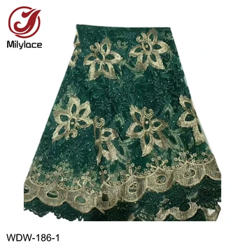 African Lace Fabrics Tulle Embroidered Net Lace Fabric High Quality Guipure Lace Fabric for Nigerian Wedding WDW-186
African Lace Fabrics Tulle Embroidered Net Lace Fabric High Quality Guipure Lace Fabric for Nigerian Wedding WDW-186