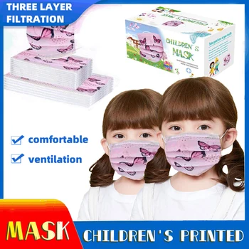 10/50/100/200 Pcs Disposable Mask Butterfly Printing Mask 3-layer Non-woven Dustproof Breathable Ear-mounted Children's Mask
10/50/100/200 Pcs Disposable Mask Butterfly Printing Mask 3-layer Non-woven Dustproof Breathable Ear-mounted Children's Mask