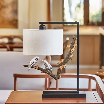 Vintage Wood Iron Led Table Lamps for Bedroom Chinese Classical Art Deco Bedside Bird Lamp Home Deco Living Room Light Fixtures
Vintage Wood Iron Led Table Lamps for Bedroom Chinese Classical Art Deco Bedside Bird Lamp Home Deco Living Room Light Fixtures