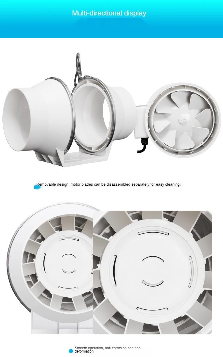 Generic 3''4''5''6''Silent Electric Wall Duct Fan Exhaust Fan Jumia