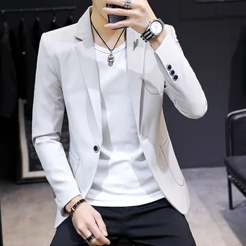 2019 Small Suit Male Trend Youth Small Suit Men's Wear Slim Fit Handsome Suit
2019 Small Suit Male Trend Youth Small Suit Men's Wear Slim Fit Handsome Suit