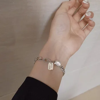S925 sterling silver square luck bracelet female ins design silver simple student all-match
S925 sterling silver square luck bracelet female ins design silver simple student all-match