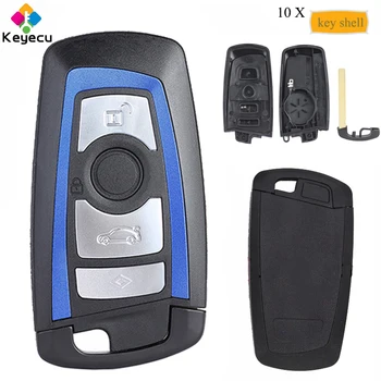 KEYECU 10PCS/Lot Blue Color Smart Remote Control Car Key Shell Case Cover With 4 Buttons - FOB for BMW F CAS4 5 Series 7 Series
KEYECU 10PCS/Lot Blue Color Smart Remote Control Car Key Shell Case Cover With 4 Buttons - FOB for BMW F CAS4 5 Series 7 Series