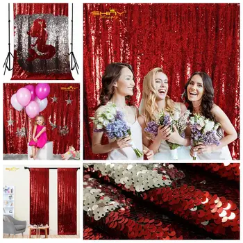 Red and Silver Reversible Sequin Backdrop Curtain 3FTX7FT Dark Red Mermaid Fish Scale Sequin Fabric/Photography Party Decoration
Red and Silver Reversible Sequin Backdrop Curtain 3FTX7FT Dark Red Mermaid Fish Scale Sequin Fabric/Photography Party Decoration