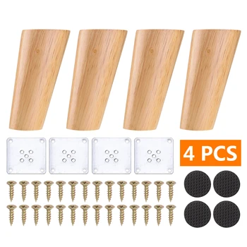 4 Pcs Cone Angled Solid Wood Furniture Legs Inclined Cone Sofa Bed Cabinet Table and Chair Replacement Accessories
4 Pcs Cone Angled Solid Wood Furniture Legs Inclined Cone Sofa Bed Cabinet Table and Chair Replacement Accessories