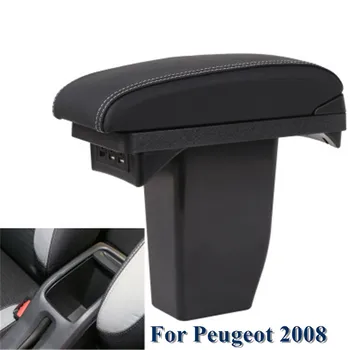 For Peugeot 2008 armrest box +3USB Black Leather Center New chargeable Storage Box Modification Auto parts tools armrest box
For Peugeot 2008 armrest box +3USB Black Leather Center New chargeable Storage Box Modification Auto parts tools armrest box