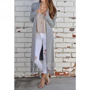 Women Casual Coat With Tassel Open Front Long Sleeve Street Solid Loose Fashion Outwear Cotton Blend Autumn Coats
Women Casual Coat With Tassel Open Front Long Sleeve Street Solid Loose Fashion Outwear Cotton Blend Autumn Coats