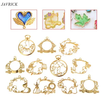 11 11 Pcs/Set DIY Epoxy Resin UV Resin Metal Frame Cartoon Castle Shape Creative Pendant Holder Hollow Jewelry Findings Charms
11 11 Pcs/Set DIY Epoxy Resin UV Resin Metal Frame Cartoon Castle Shape Creative Pendant Holder Hollow Jewelry Findings Charms