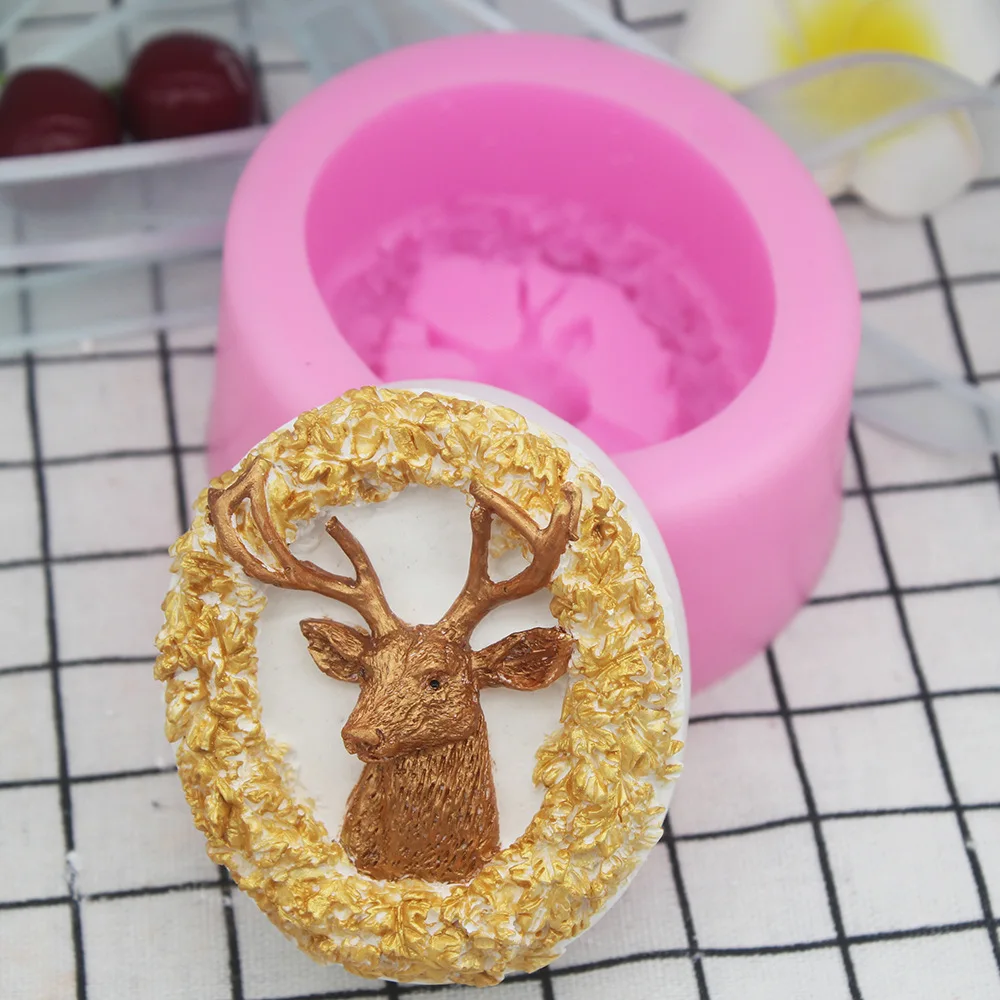 Deer Shaped Silicone Moulds for Handmade Cake Soap Aromatherapy Candle Decoration 3D Soap Molds
Deer Shaped Silicone Moulds for Handmade Cake Soap Aromatherapy Candle Decoration 3D Soap Molds
